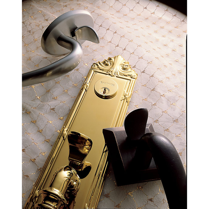 Baldwin Logan Handleset with Single Cylinder Deadbolt and Door and